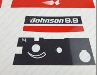 Johnson 9.9HP Two Stroke 1991 Outboard Decal Kit